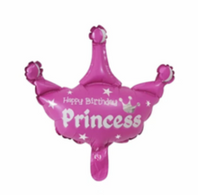 Load image into Gallery viewer, Mini Crown Foils Prince/Princess (3/pack) 2 colours
