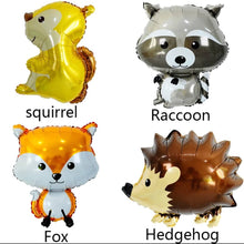 Load image into Gallery viewer, Junior size Wildlife Racoon, Squirrel, Fox &amp; Hedgehog (3/pack)
